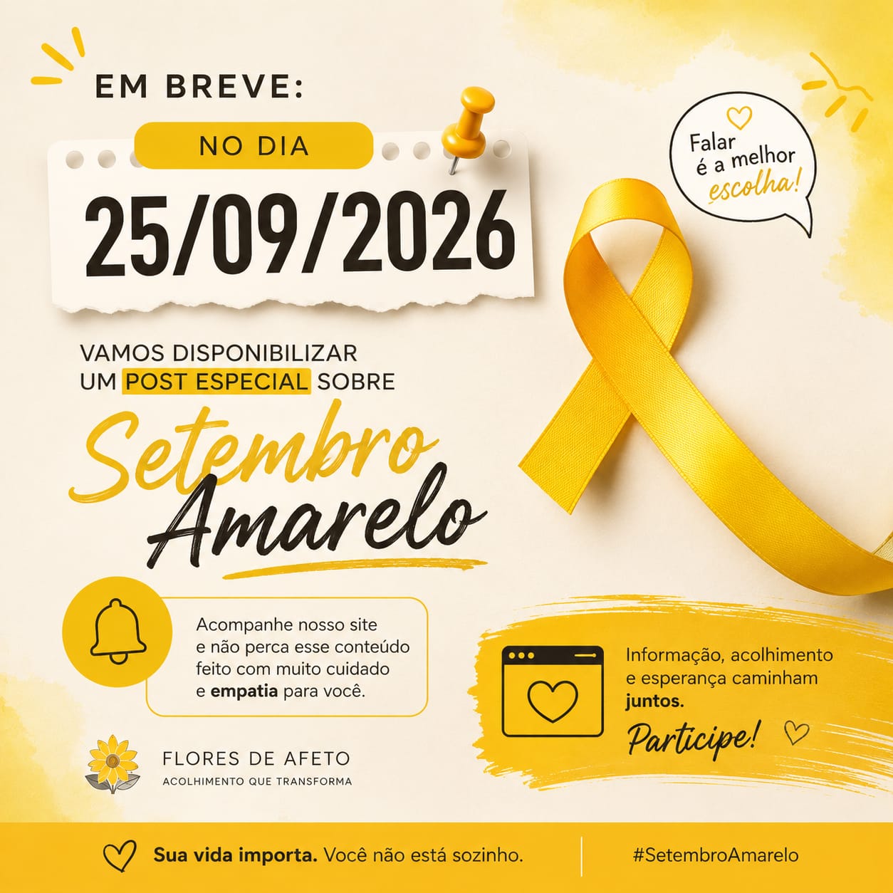 Ação do Setembro Amarelo